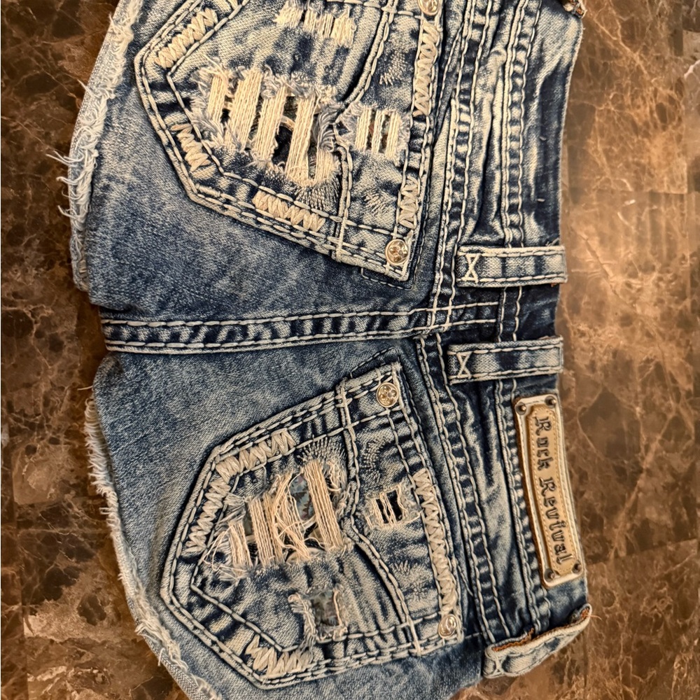 Rock Revival Blue Jean Shorts